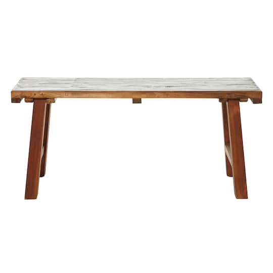 Brown Mahogany Industrial Bench